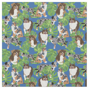 Tissu Chiens de berger australiens australiens Aussies F