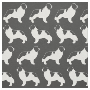 Tissu Chiens Terre-Neuve Landseer Motif
