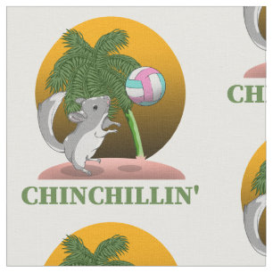 Tissu Chinchilla Chinchillin' Tropical Beach