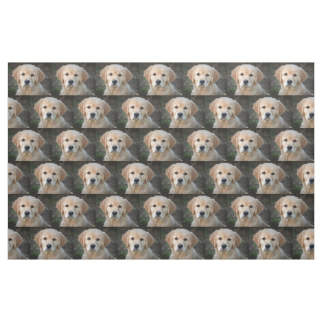Tissu Chiot Golden Retriever (Fat Quarter)
