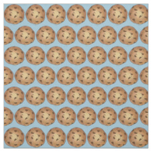 Tissu Chocolat Chip Cookies Blue Bake Vente Dessert Food