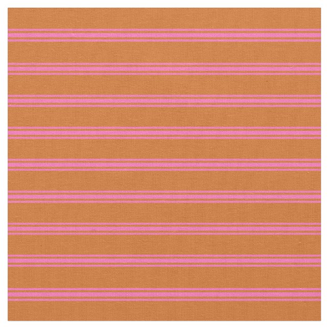 Tissu Chocolat et Motif rose chaud (Fermer)