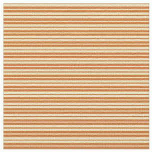 Tissu Chocolat et verge d'or pâle Grilles colorées