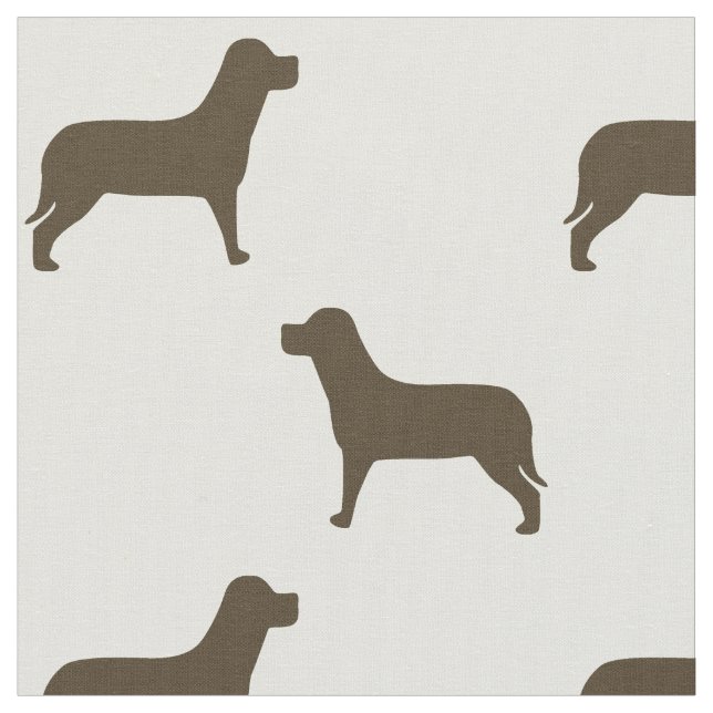 Tissu Chocolat Labrador Retriever Chien Motif (Fermer)