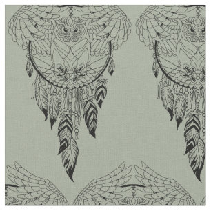 Tissu chouette avec attrapeur de rêve