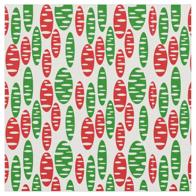 Tissu Christmas Holey Ovals (Fermer)