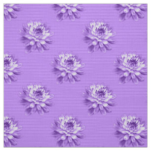 Tissu Chrysanthème Motif - Pâques violet