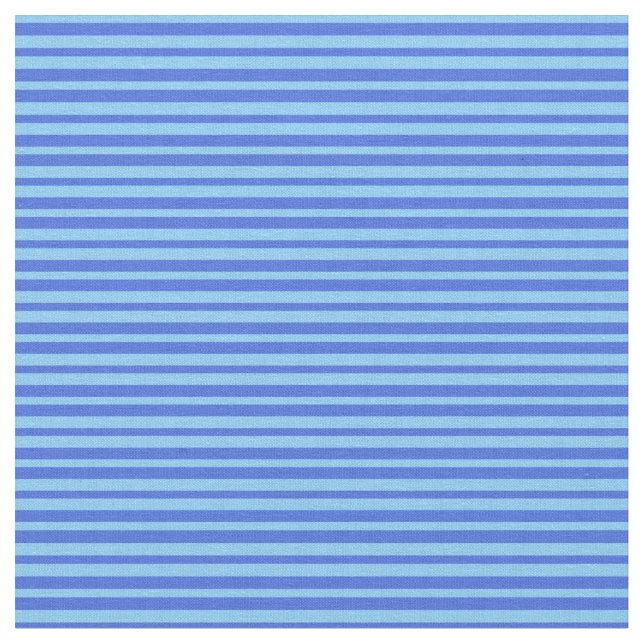 Tissu Ciel bleu clair et Motif bleu royal (Fermer)