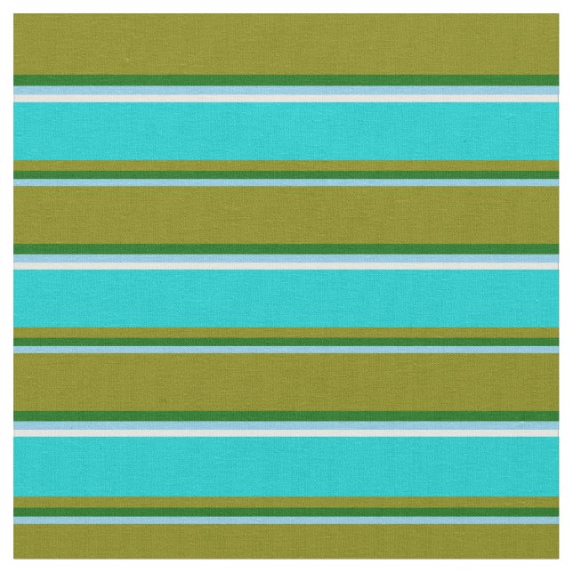 Tissu Ciel bleu, Vert foncé, Vert, Turquoise foncé, Blan (Fermer)