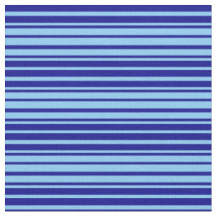 Tissu Ciel clair bleu et bleu foncé Motif des rayures