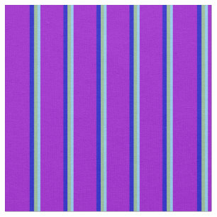 Tissu Ciel clair, Vert mer foncée, Bleu et Violet foncé