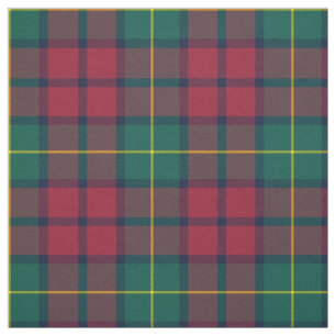 Tissu Clan McCarthy Tartan Green et Red Plaid