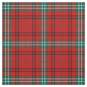 Tissu Clan Morrison Tartan Rouge et vert Plaid