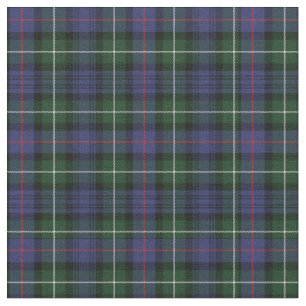 Tissu Clan Plaid MacKenzie Tartan Green Purple Check