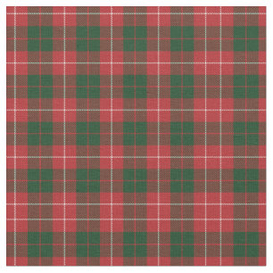Tissu Clan Plaid Mackinnon Tartan Vert Rouge Check