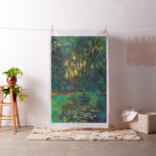 Tissu Claude Monet - Coin d'un étang avec des Nénuphars