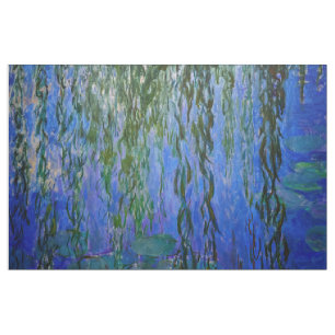 Tissu Claude Monet - Lys d'eau avec saule plumant