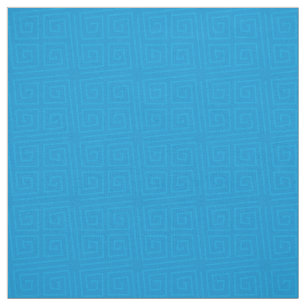 Tissu Clé grecque amusant bleu clair