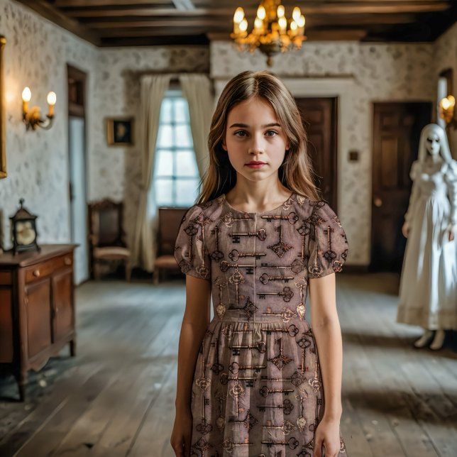 Tissu Clés Vintages hantées Dusk (Créateur téléchargé)