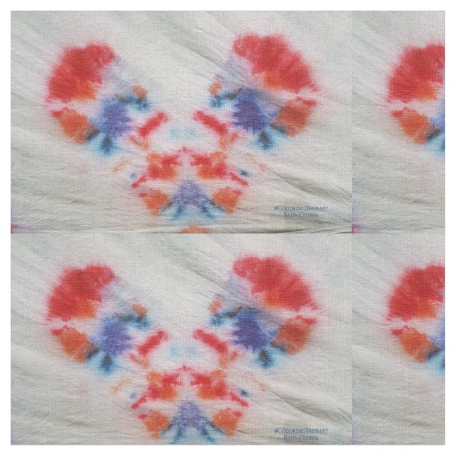 Tissu clown à cravate-teint (Fermer)