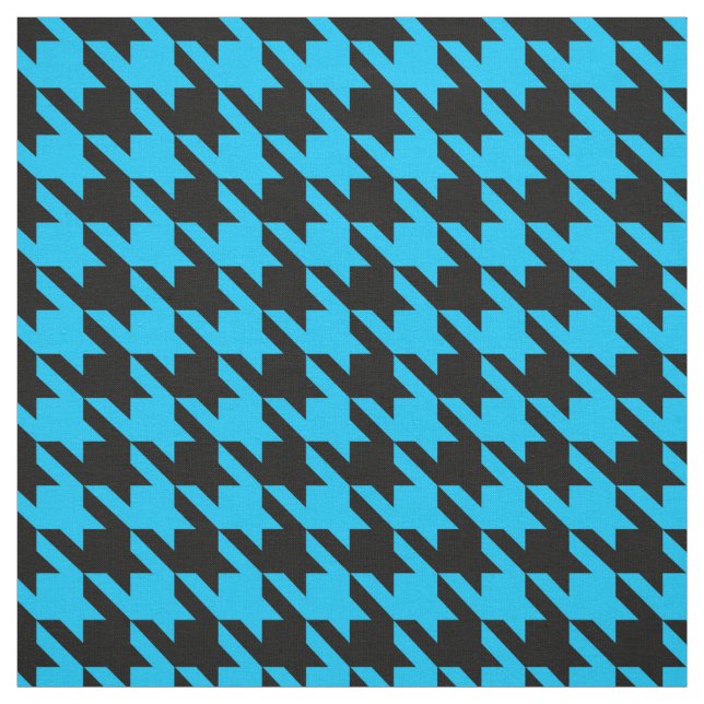 Tissu Coche de pied noir bleu (Échantillon)