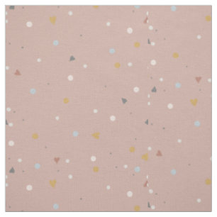 Tissu Coeur de chair Point de dusty rose Gold Grey Baby