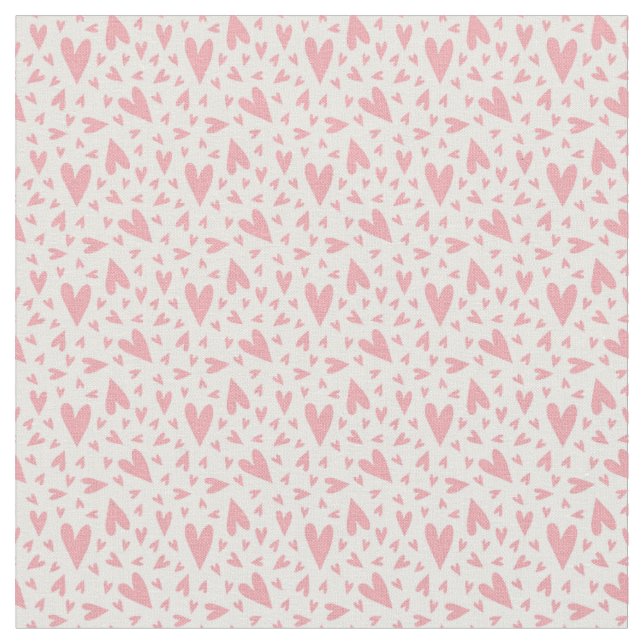 Tissu Cœur Rose Douce Personnalisé  (Fermer)