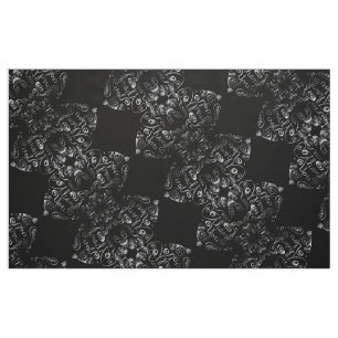 Tissu Coeurs à moteur "Merci" en vapeur