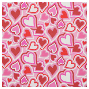 Tissu Coeurs de mixage Valentine