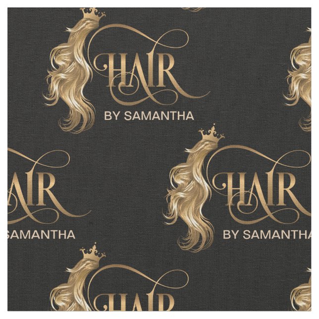 Tissu coiffeur coiffeuse coiffeuse cheveux ciseaux perru (Fermer)