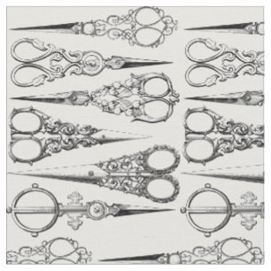 Tissu Coiffeur Vintage ciseaux coiffeur motif