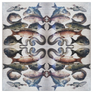 TISSU COLLECTION POMPEII /POISSONS, OCÉAN - ESPACE DE VI