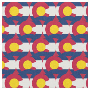 Tissu Colorado Flag & America State Fabric/USA