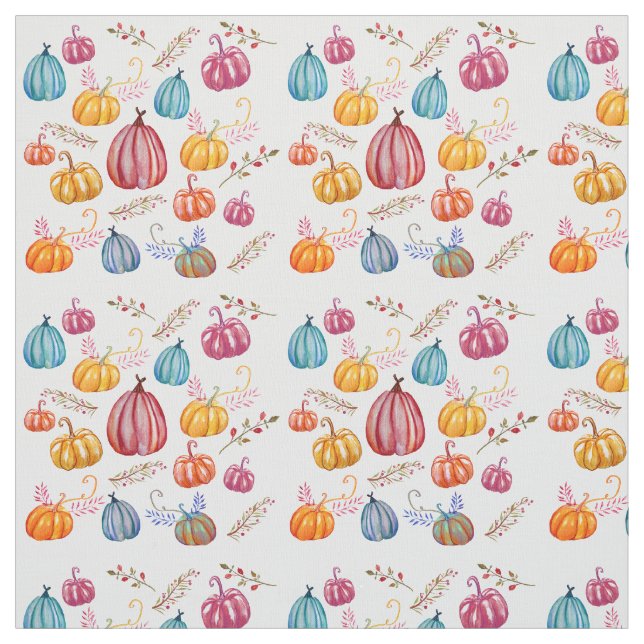 Tissu Colorul Fall, Rustic Citrouilles Fall Fabric (Échantillon)