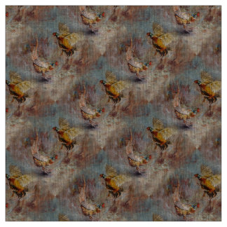Tissu Combat masculin de deux faisans d'anneau-cou