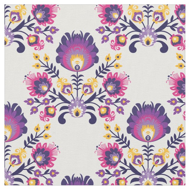 Tissu Composition du folklore mauve 2 (Fermer)