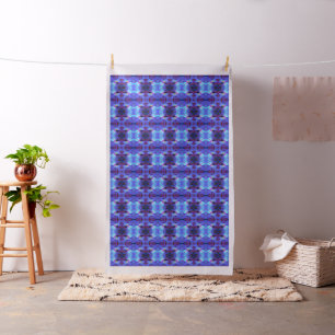 Tissu Conception Abstraite Bleue et Violette