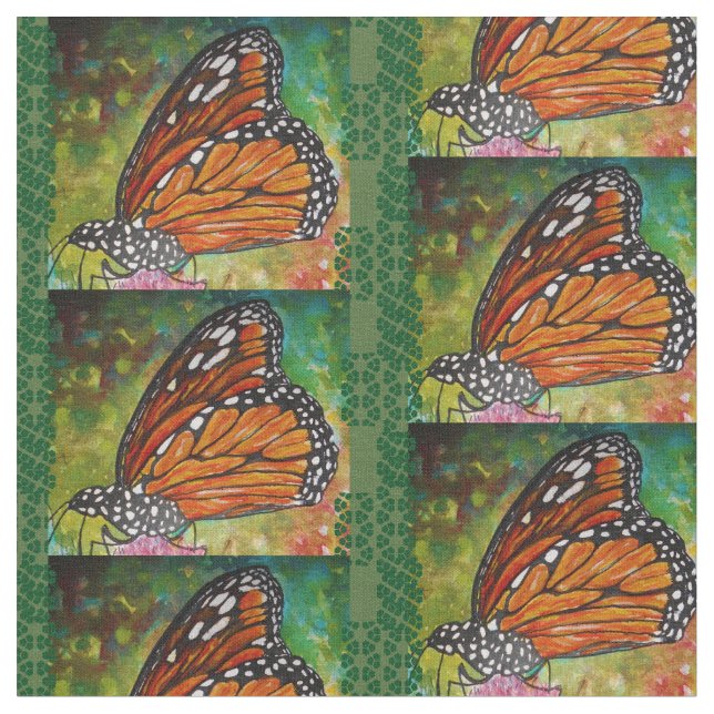 Tissu Conception de monarque (Fermer)