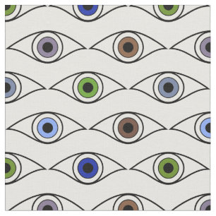 Tissu Conception de motif aux yeux colorés