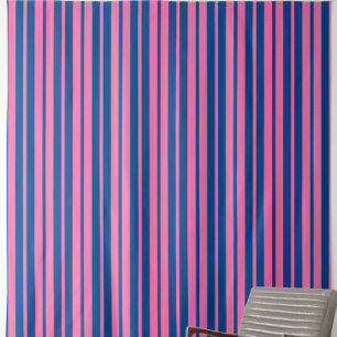 Tissu Conception de motif rayé stylé rose bleu