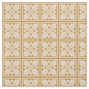 Tissu Conception de tuile de gland et de feuille