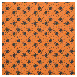 Tissu conception d'halloween d'araignée noire