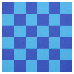 Tissu Conception du vérificateur bleu clair et foncé