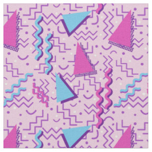 Tissu Conception géniale de Memphis de rose en pastel