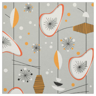 Tissu Conception moderne et Vintage des années 1950 au m