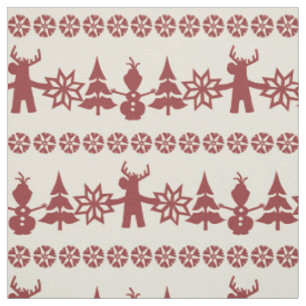 Tissu congelé Motif des voeux d'hiver