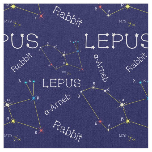 Tissu Constellation de l'hémisphère sud (Fermer)
