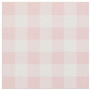 Tissu Contrôle rose et blanc de quartz rose de guingan