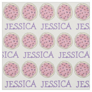 Tissu Cookie de sucre rose personnalisé avec étoffe