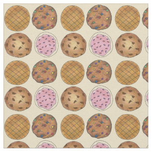 Tissu Cookies colorés Bake Vente Beurre d'arachide Arc-e